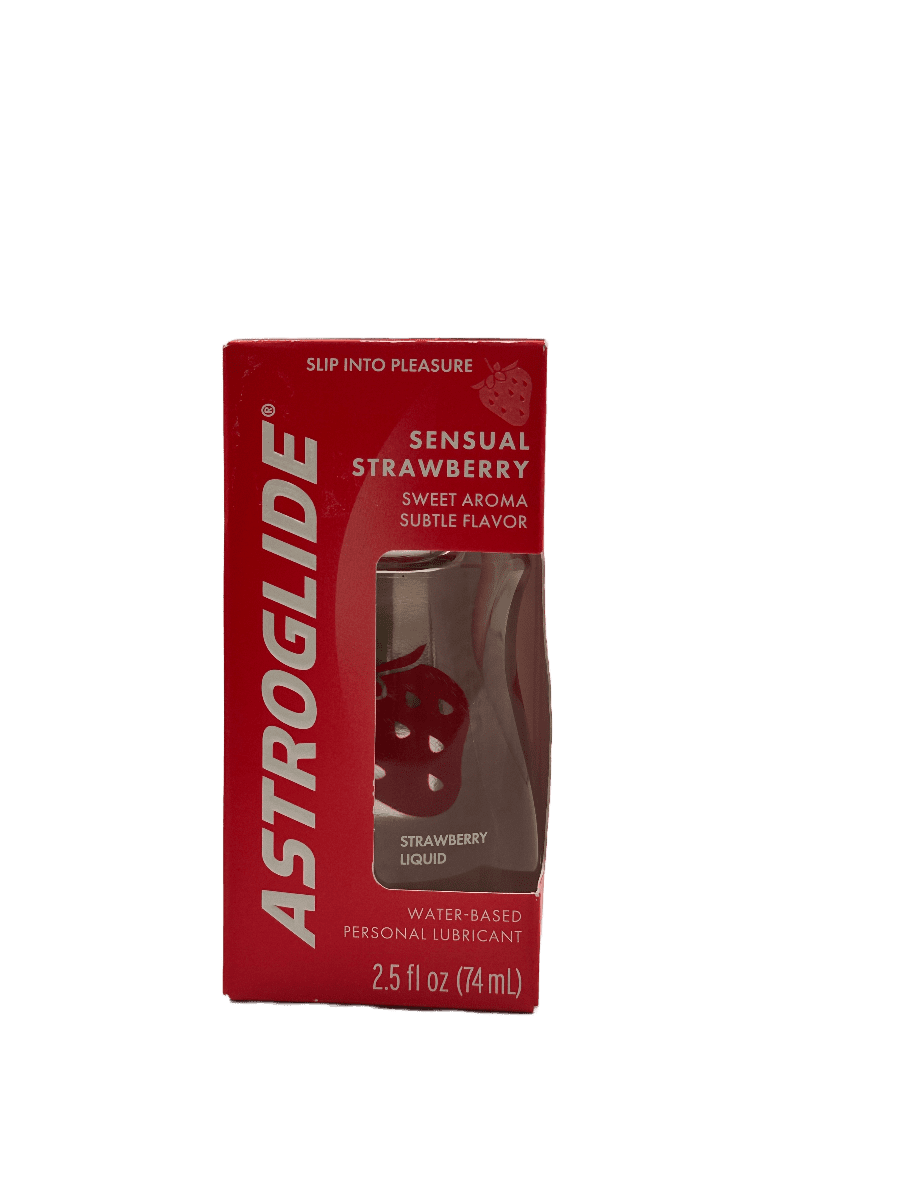 Astroglide Water Based Lubricant – Sensual Strawberry – 2.5 FL Oz (74 mL)