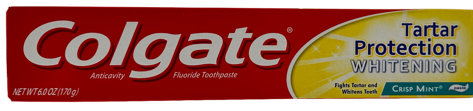Colgate Whitening Toothpaste – Tartar Protection – Crisp Mint – 6 OZ