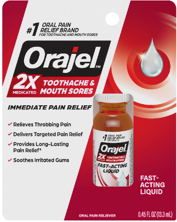 Orajel Toothache & Mouth Sores Pain Relief – 0.45 FL OZ