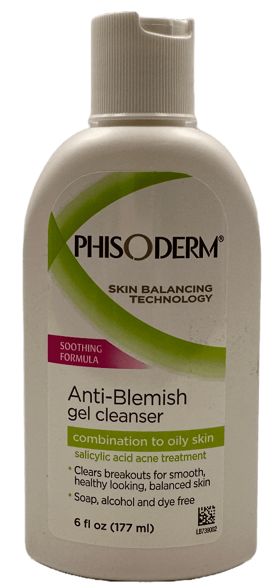 Phisoderm – Anti-Blemish Gel Cleanser – 6 FL OZ